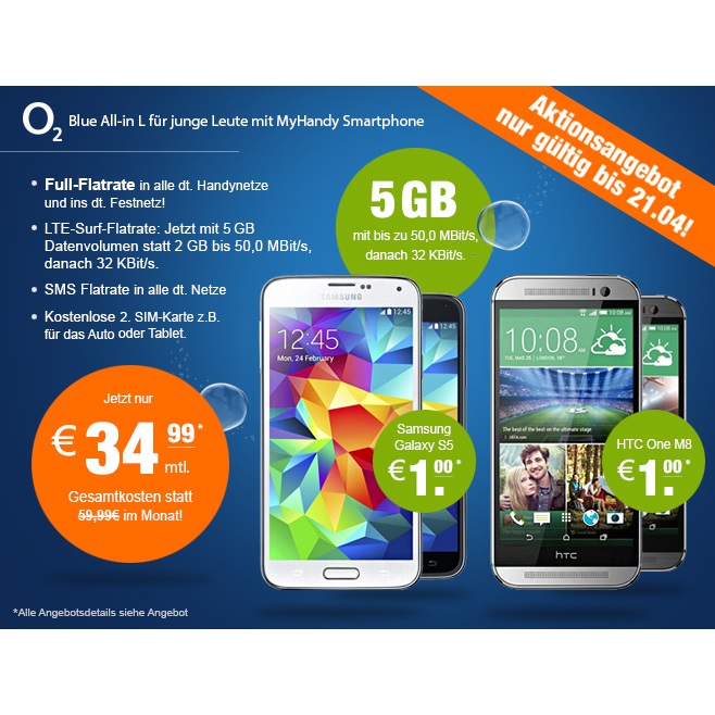 Für junge Leute: O2 Blue All-In L - MyTopDeals