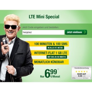 o2: 100 Min + 100 SMS + 1GB LTE - MyTopDeals