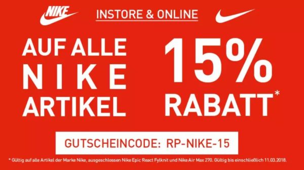 personalizadas precio atractivo nuevo autentico 15% Gutschein auf alle NIKE Artikel, z.B. Free Commuter Sneaker ... personalizadas precio atractivo nuevo autentico 15% Gutschein auf alle NIKE Artikel, z.B. Free Commuter Sneaker ...