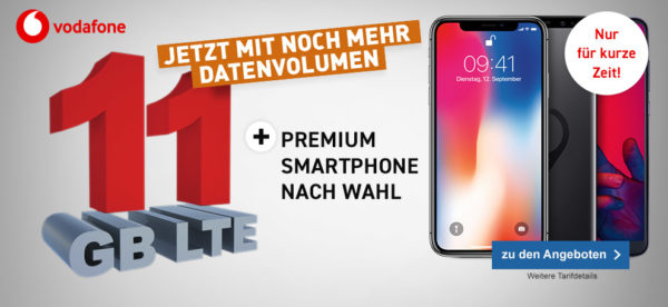 11GB Datenvolumen mit Premium Smartphone 1