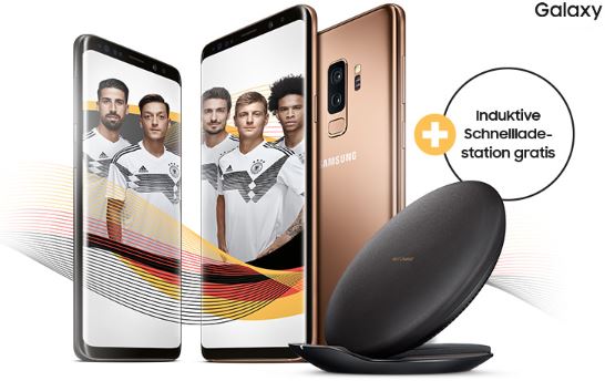 GRATIS induktive Schnellladestation zu jedem Samsung Galaxy S9 S9 Plus 1