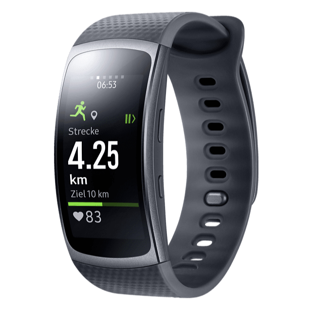 SAMSUNG Gear fit 2 Smartwatch kaufen. Armband Kunststoff L Farbe Dark Grey  SATURN 2020 05 20 19 32