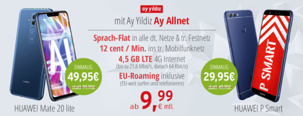 slider Mate20 lite und PSmart ayyildiz