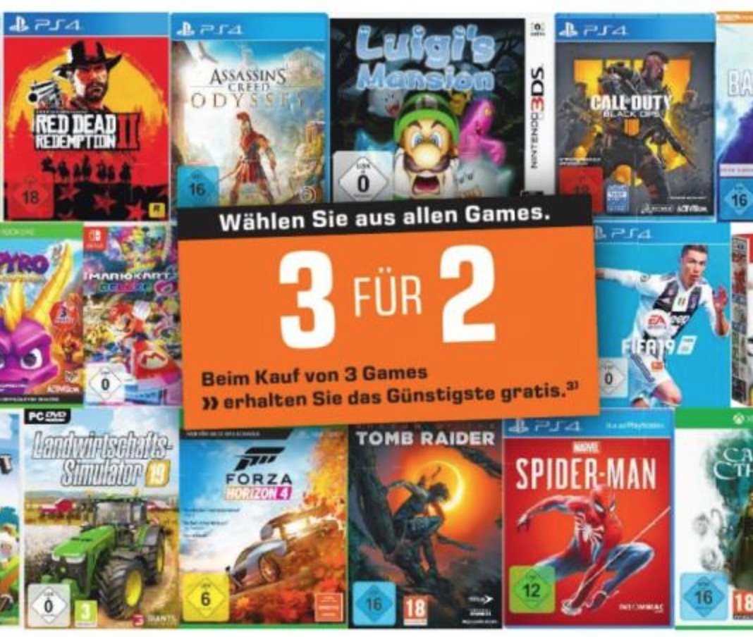 Games 🎮 Nimm 3 zahl 2 bei Saturn (PS4, Xbox & PC-Spiele ...