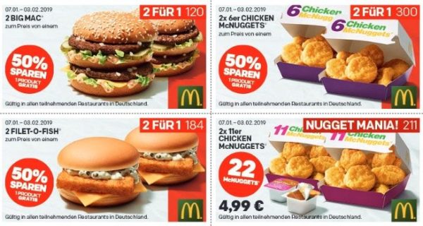 Gutscheine Mcdonald's Zum Ausdrucken Aktuell / Juli 2021 könnt ihr die