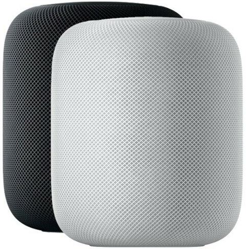 Apple HomePod schwarz und weiß