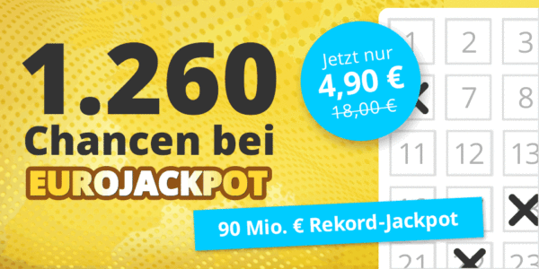 Rekord EuroJackpot Chancenpaket 1000x500