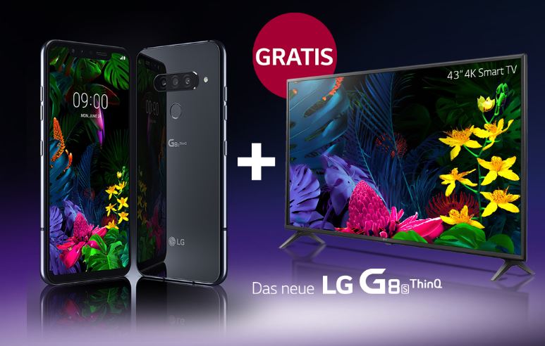 LG G8S ThinQ Premium kaufen LG 4K 43 Zoll Smart TV gratis