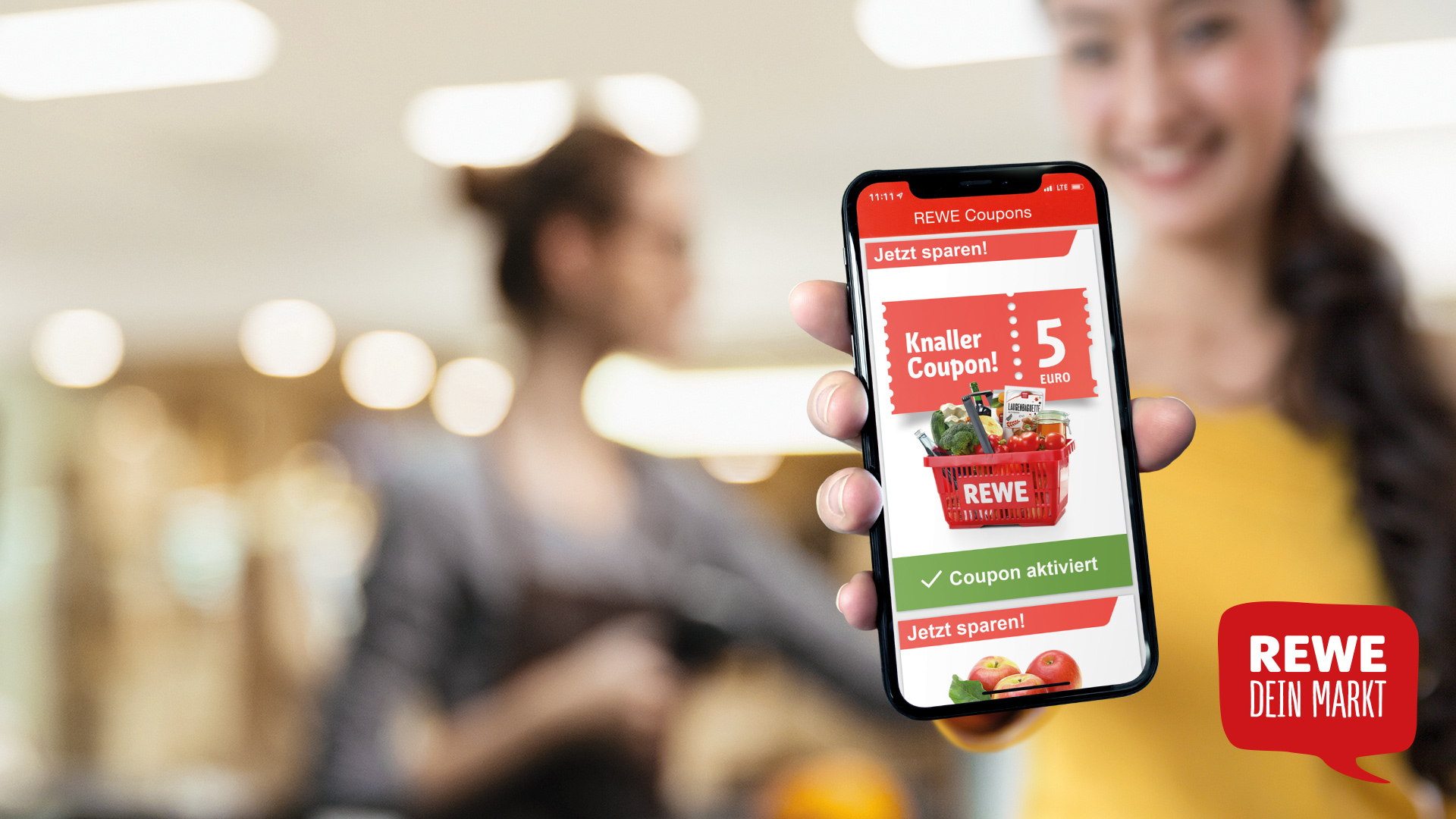 Rewe 5€ Coupon per App (ab 40€ einlösbar) MyTopDeals
