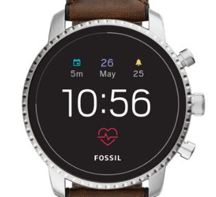 HERREN SMARTWATCH Q EXPLORIST HR 4. GENERATION EDELSTAHL GRAU