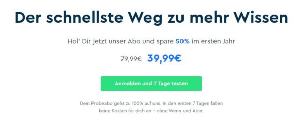Spare 50 auf Blinkist Premium