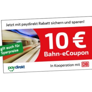 E Coupon Deutsche Bahn