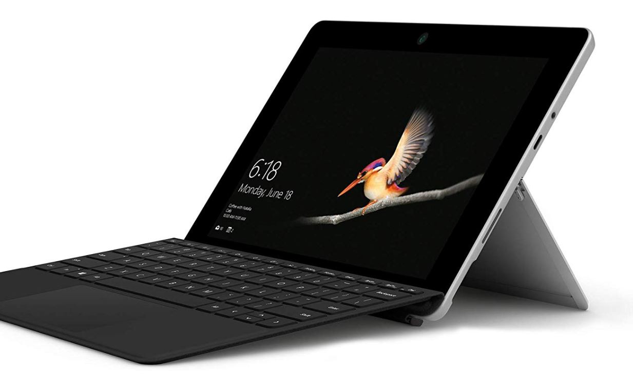 MICROSOFT Surface Go Tablet mit 10 Zoll Display Pentium Gold Prozessor 8 GB RAM 128 GB SSD Intel HD Grafik 615 Silber