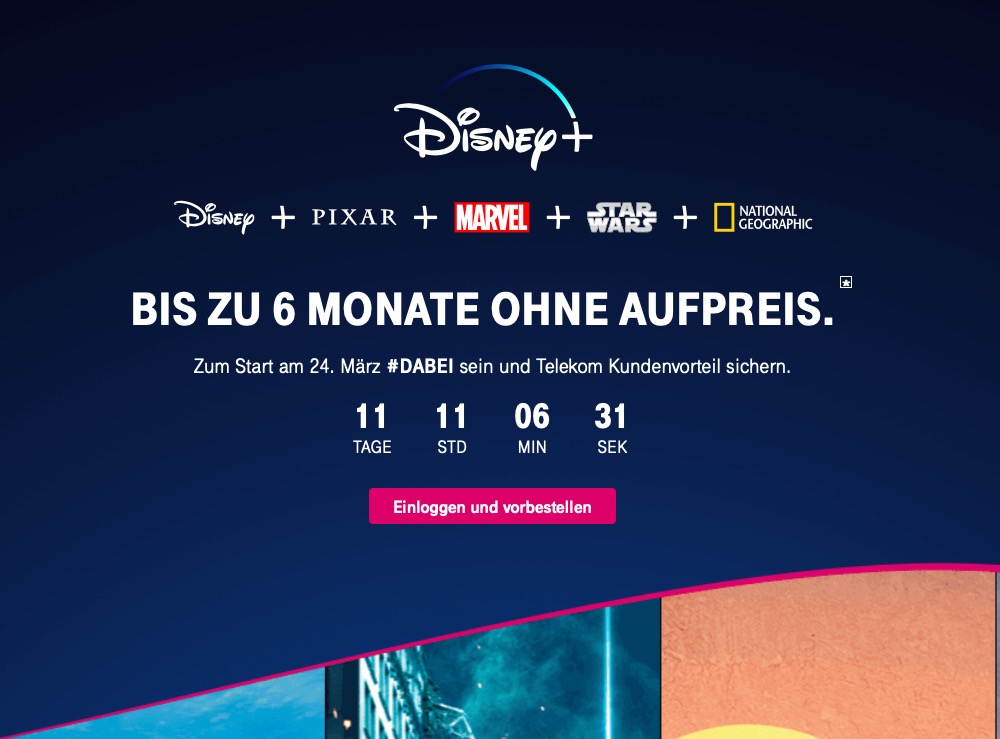 Telekom Disney+ App Telekom Disney+ App