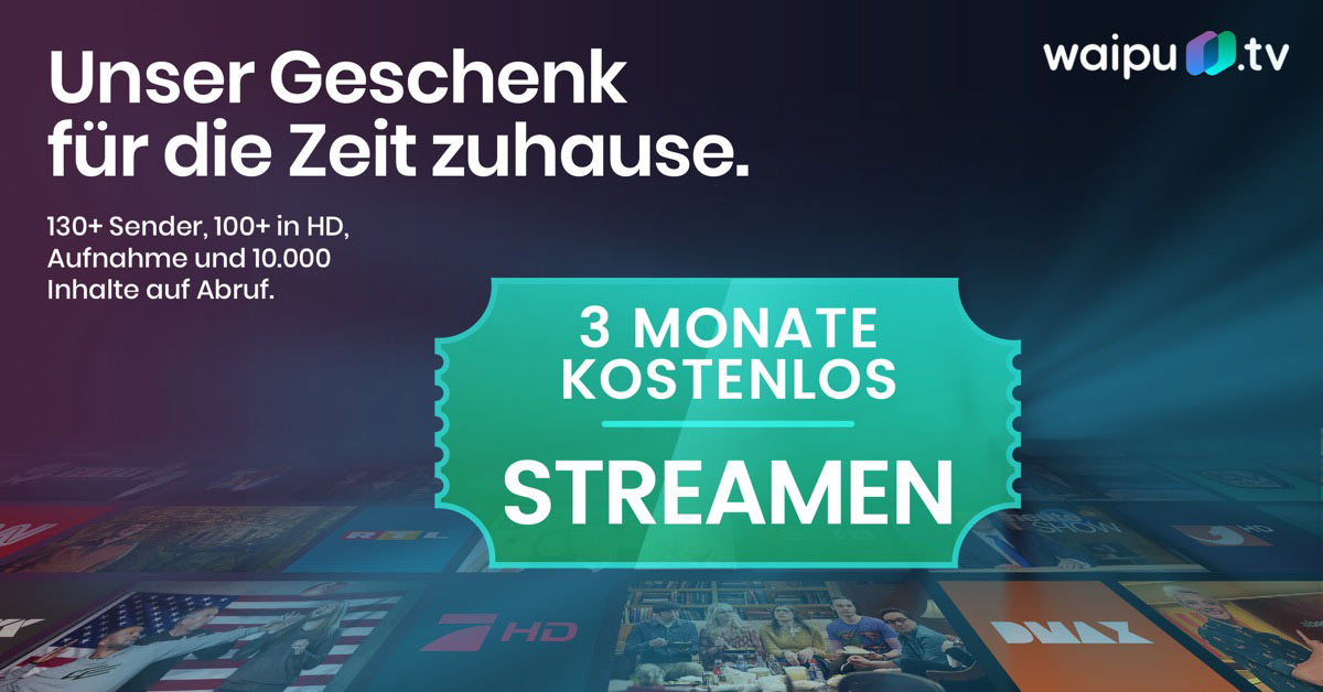 Waipu Tv 3 Monate Kostenlos 2021 🍿 3 Monate waipu.tv (Perfect-Paket mit 135+ Sendern, auch für BK