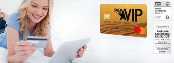 Kostenlose PayVip Mastercard Gold inkl. 40€ Amazon-Gutschein