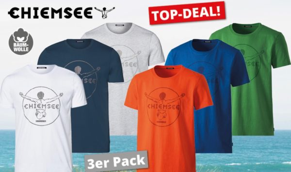 👕 3er Pack Chiemsee Herren T-Shirts - MyTopDeals