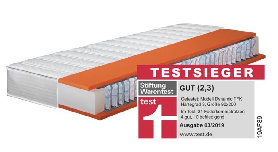 Hn8 Schlafsysteme 7-zonen Taschenfederkern-matratze Dynamic Tfk Test Testsieger 💤 Hn8 7-Zonen Taschenfederkern-Matratze Dynamic - MyTopDeals