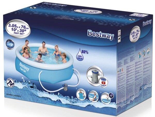 Bestway Fast Set Pool 305 x 76 inkl. Filteranlage Bestway Fast Set Pool 305 x 76 inkl. Filteranlage