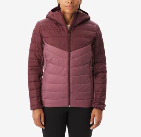 QUECHUA Wattierte Jacke Damen MH100 violett QUECHUA Wattierte Jacke Damen MH100 violett