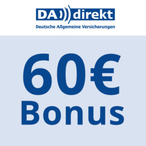 KFZ-Knaller 🚗 Bis zu 60€ Bonus + 15% Extra-Rabatt bei DA direkt