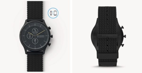 Hybrid Smartwatch HR Jorn 42 mm Silikon schwarz