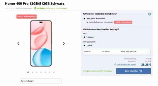 Handyhelden Honor 400 Pro Telekom