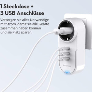 RAVPower USB Steckdose Adapter