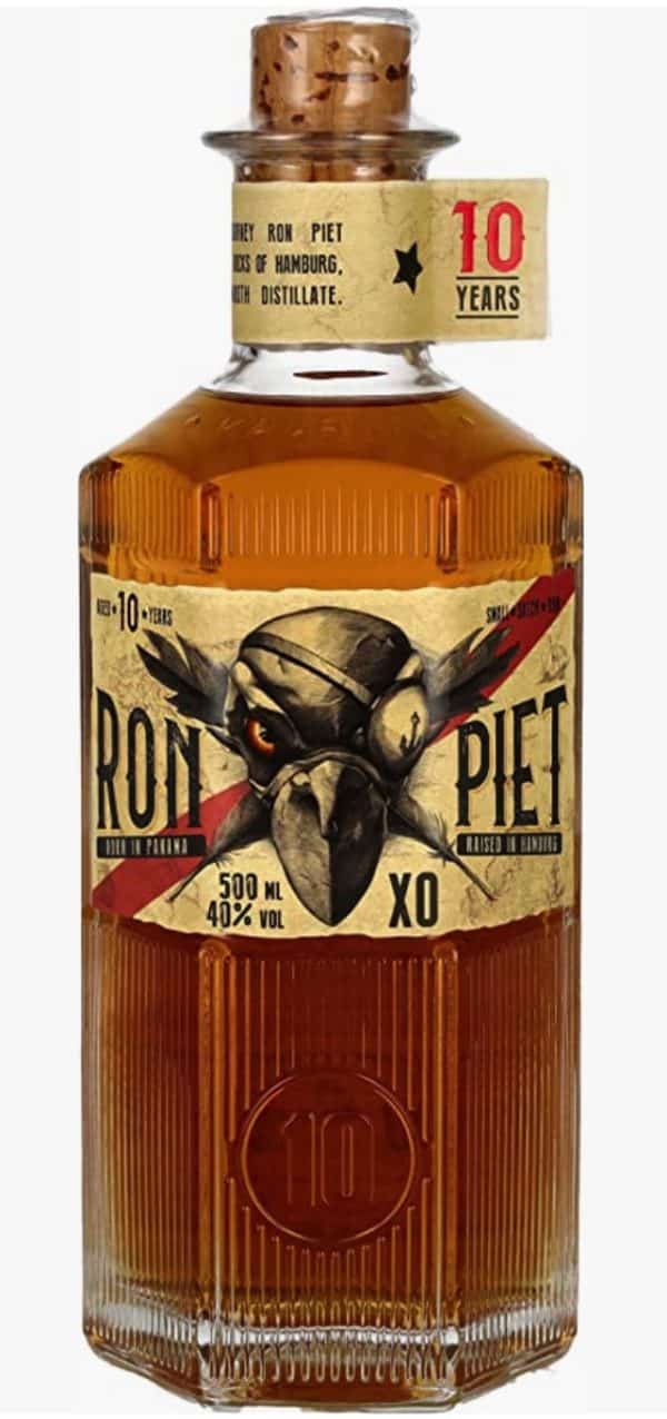 RON PIET RUM  10 Jahre alter Rum aus Panama mit feinstem Rohrzucker Single Barrel Rum aus Bourbon Faessern in Sechskant Flasc 2022 11 22 13 55 05