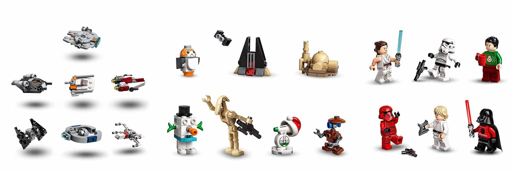 Dieses 311-teilige Adventskalender-Bauset ist ein tolles Geschenk in der Vorweihnachtszeit für Kinder ab 7 Jahren. Die Figuren und Baumodelle können auch mit anderen LEGO Star Wars Sets kombiniert werden, um noch mehr kreativen Spielspaß zu bieten Wenn nicht gerade feierlich ein Türchen geöffnet wird oder spannende Spielabenteuer stattfinden, bereichert der LEGO Star Wars Adventskalender 2020 als spektakuläres Schaustück und attraktive Weihnachtsdeko jedes Zimmer