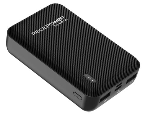 REALPOWER PB 10000 SE Powerbank 10.000 mAh Black Carbon REALPOWER PB 10000 SE Powerbank 10.000 mAh Black Carbon