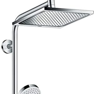 Spart Wasser, Energie und Geld: Die Durchflussmenge wird automatisch auf max. 9 l/min begrenzt – auch bei unterschiedlichem Wasserdruck (EcoSmart) Duschsystem bestehend aus: Kopfbrause (240x240mmm), Brausestange, Duscharm (350mm), Brauseschieber, Handbrause (100mm), Umsteller, Brauseschlauch (1,60m), zusätzlicher Schlauch (0,8m) zum Anschluss an bestehende Armatur (nicht enthalten: Brausethermostat) Großer Duschgenuss: Die quadratische, 240 mm x 240 mm große Kopfbrause und der Duschkopf mit einer Größe von 100 mm verwöhnen mit einem gleichmäßigen, üppigen Wasserstrom (XXL Performance) Regendusche und Frischekick: Kopfbrause mit der Strahlart Rain für üppigen Brauseregen und Handbrause mit den Strahlarten Rain sowie IntenseRain für belebenden Wassergenuss Leicht zu reinigen: Kalk lässt sich durch einfaches Abwischen über die Silikondüsen auf dem Duschkopf entfernen (QuickClean) Schnelle Strahlumstellung: direkt am Duschkopf durch Drehen der Strahlscheibe Herstellergarantie: 5 Jahre. Die Garantiebedingungen finden Sie unter „Weitere technische Informationen“. Ihre gesetzlichen Gewährleistungsrechte bleiben unberührt