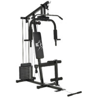 Mit der Kraftstation ProfiGym 2000 von Artsport holen Sie sich ihr persönliches Fitnessstudio in die eignen vier Wände. Durch die flexiblen Trainingsmöglichkeiten trainieren Sie professionell Ihren gesamten Körper. Curling-Stange, Butterflystange und Bizepsseilzug bieten zahlreiche Übungsmöglichkeiten für Beine, Arme, Schultern, den Rücken und die Brust. So wird die Anschaffung zahlreicher Geräte überflüssig.