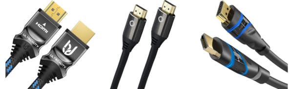 Ultra HDTV Premium 8K Ultra High Speed HDMI Kabel - 1,5 Meter 8K HDMI Kabel mit flexibler Knickschutz Nylon-Ummantelung, vergoldeten Kontakten und einem eigens entwickelten Aluminium Stecker Gehäuse mit Einkerbungen bzw. abgerundeten Highlights