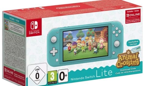 NINTENDO Switch Lite Türkis inkl. Animal Crossing und 3 Monate Switch Online Mitgliedschaft