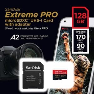 Sandisk Extreme Pro MicroSD 128 GB