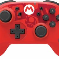 Kabelloser Controller mit 10m Reichweite Akku mit bis zu 15H Laufzeit inklusive beschleunigungs- und bewegungssensor leicht und Ergonomisch inklusive Ladekabel geeignet für Switch und Switch lite Offiziell nintendo-lizenziert ohne Vibration und NFC im Super Mario Design