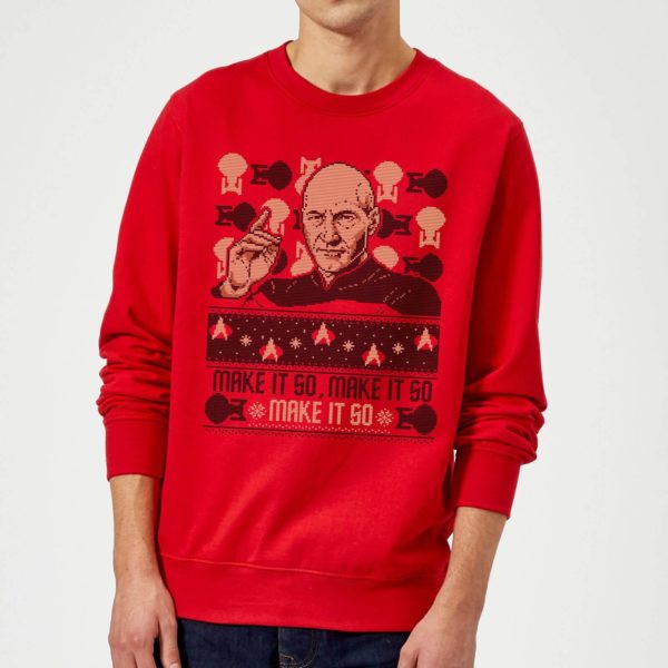 Star Trek: The Next Generation Make It So Christmas Sweatshirt