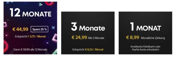 12 Monate Playstation Plus