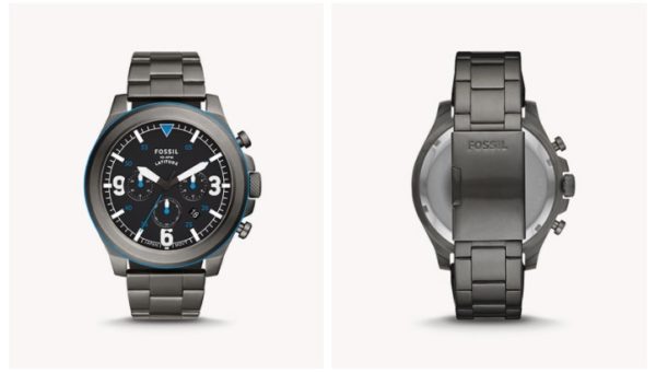 Fossil Uhr Chronograph Latitude Edelstahl grau
