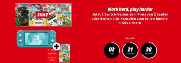 Switch Games 3 für 2 bei MediaMarkt