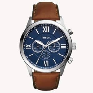 Herrenuhr Flynn Chronograph Leder Braun
