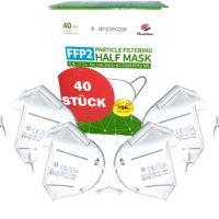 Simplecase 40 Stueck FFP2 Maske CE Zertifiziert von offiziell benannter Stelle CE2834