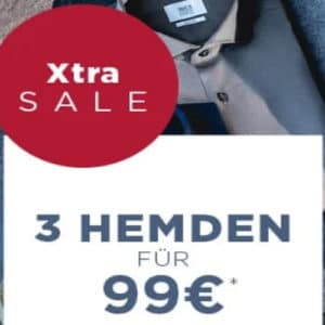 👔 3 Eterna Sale-Hemden für 99,95€ inkl. Versand (Auswahl: über 200 Artikel)