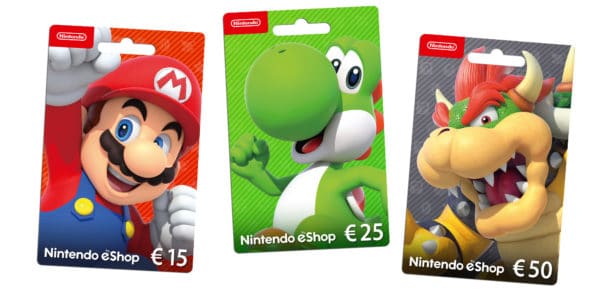 H2x1 NintendoeShop GiftCards Euro
