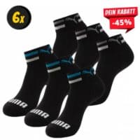 PUMA Cushioned Kinder Quarter-Socken 6 Paar 224499001-200