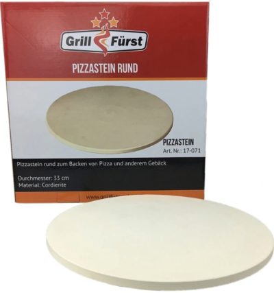 Grillfürst Pizzastein in Beige 33 cm