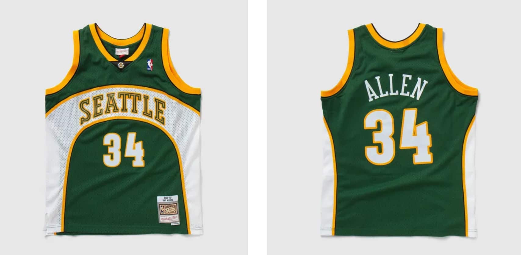 Mitchell und Ness Sale Ray Allen Swingman Shirt Seattle SuperSonics 2006 2007 Mitchell und Ness Sale Ray Allen Swingman Shirt Seattle SuperSonics 2006 2007