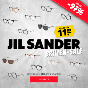 JIL SANDER Brillen-Sale für nur 11,99 €! Bis zu 97 % Rabatt!