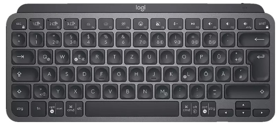 Logitech MX Keys Mini Tastatur mit Hintergrund-Beleuchtung